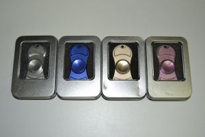 Fidget spinner kovový dvojitý | Modrá, Růžová, Stříbrná, Zlatá