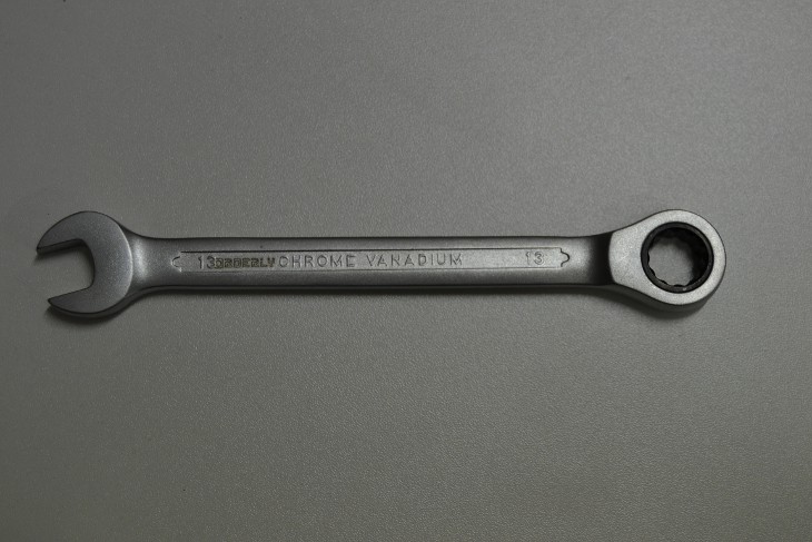 Plochý ráčnový klíč 13mm, ráčna - chrom vanad PRC