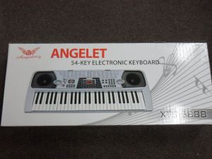 Velké výukové elektronické klávesy, piano Angelet