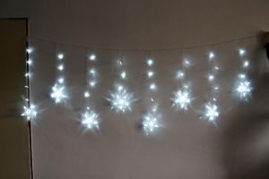 Vánoční osvětlení - závěs hvězdy - bílé