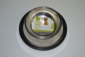 Nerezová miska pro psy 13cm, 0,4l s protiskluzovou úpravou