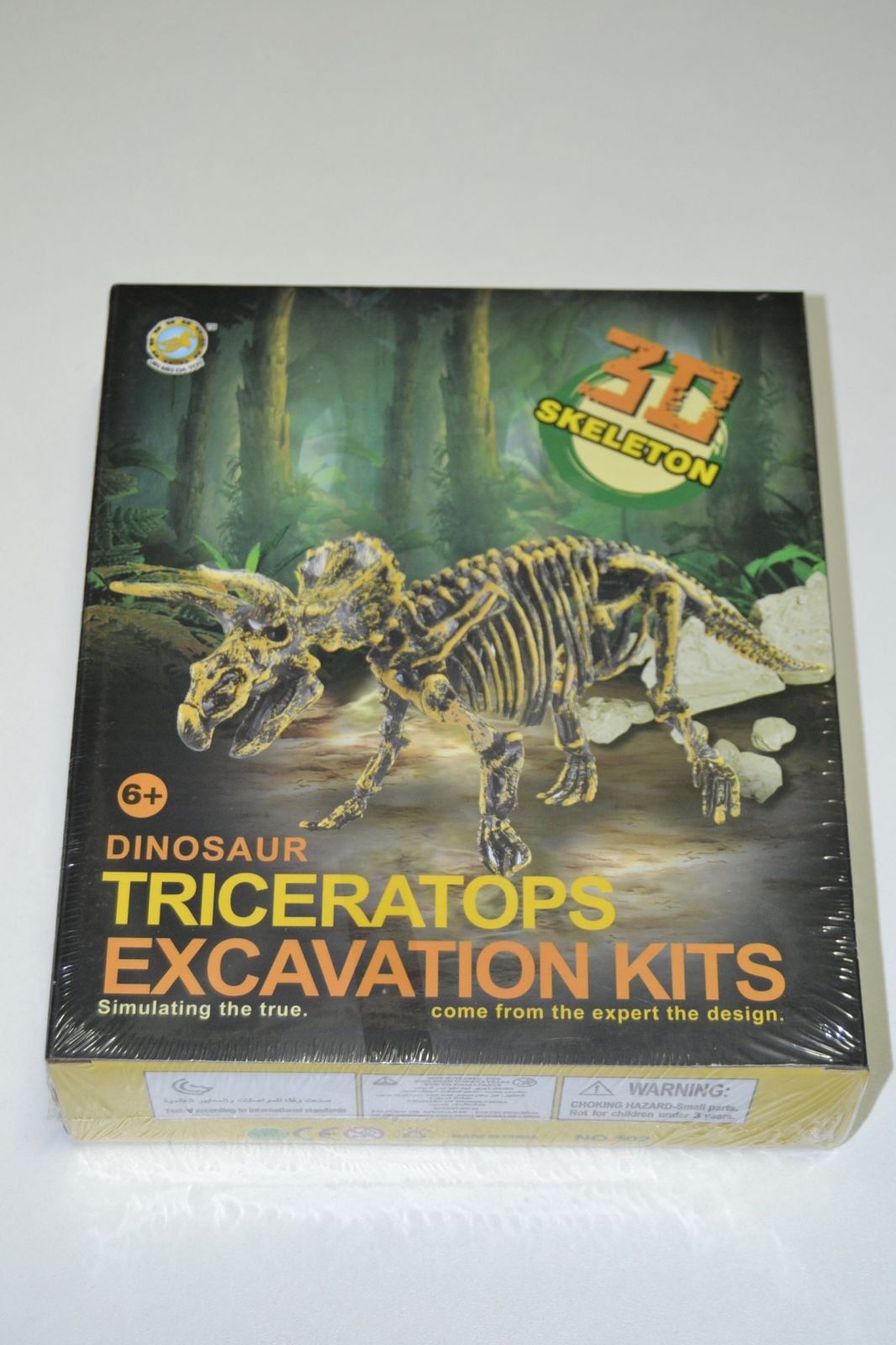 3D kostra - archeologický set - triceratops - skeleton