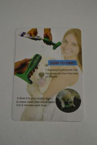 Gumová hračka pro psy - zubní kartáček