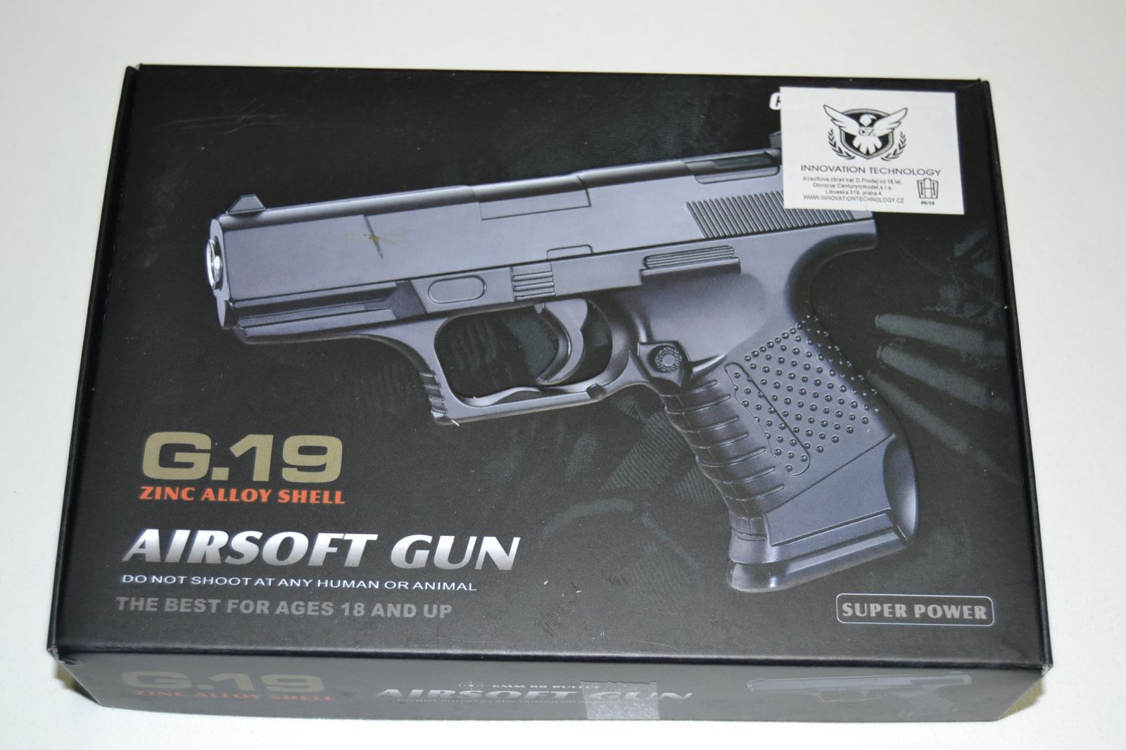 Kovová kuličkovka G19 - BB 6 mm - kuličková pistole
