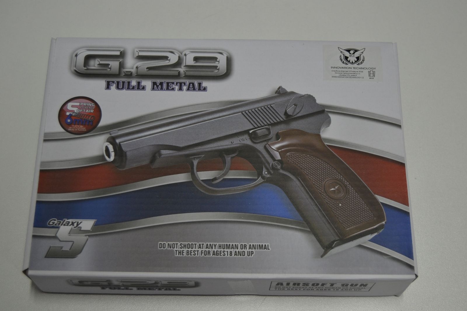 Kovová kuličkovka G29 - BB 6 mm - kuličková pistole, airsoft