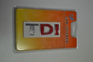 Plastický nápis na auto - samolepka - TDI