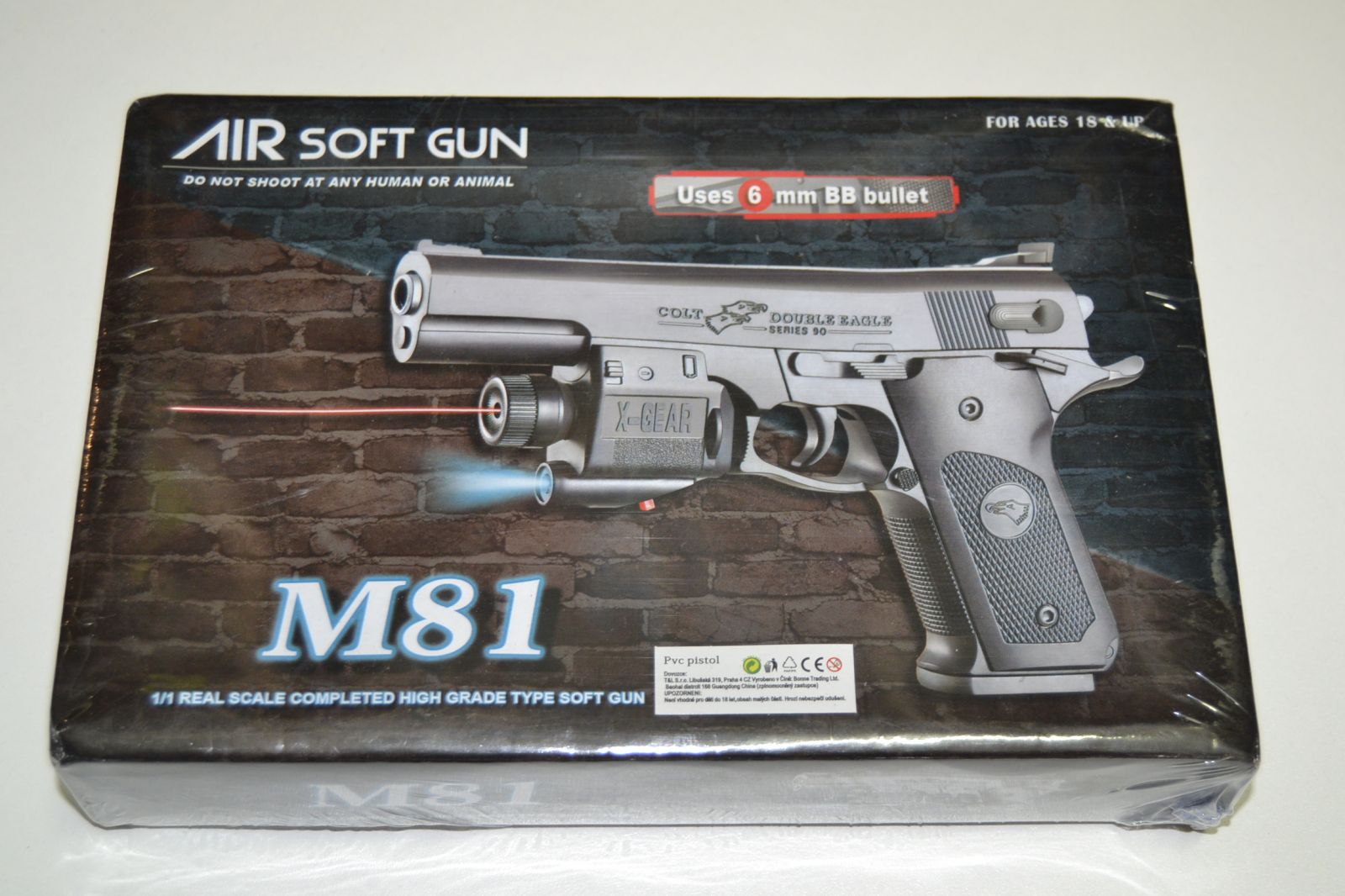 Plastová kuličkovka M81, kuličková pistole, BB air sport gun