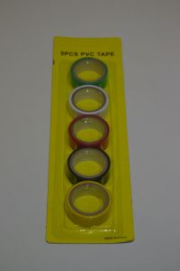 Elektrikářská izolační páska barevná - 5ks