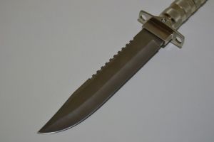 Nůž pro přežití - stříbrný, 34 cm