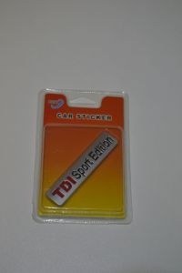 Plastický nápis na auto - samolepka - TDI Sport Edition