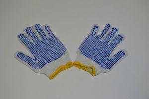 Pracovní rukavice zahradní bílé