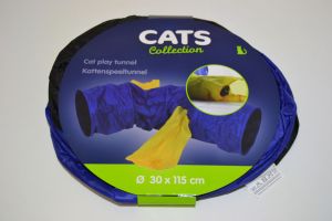 Prolézací tunel pro kočky 30 x 115 cm