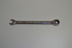Plochý ráčnový klíč 8 mm, ráčna - chrom vanad