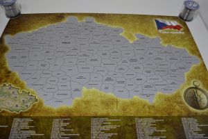 Velká stírací mapa České republiky