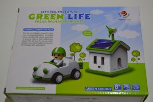 Solární stavebnice dům + auto, Green Life
