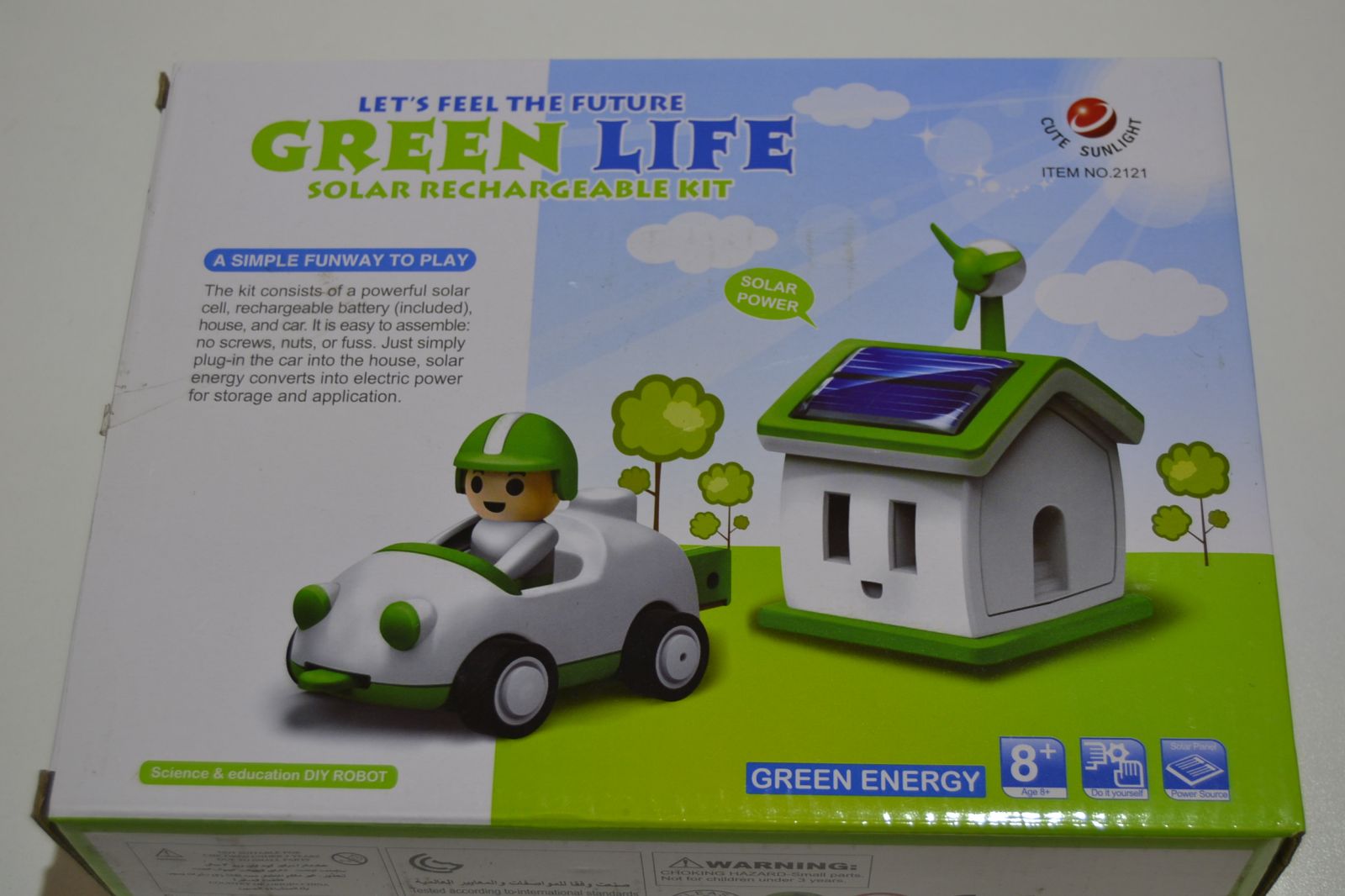 Solární stavebnice dům + auto, Green Life PRC