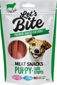 BRIT Let´s Bite Meat Snacks Puppy Lamb Stripes 80g