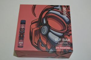 Elektronická cigareta Elf Bar lux 1500 Peach ice 20mg