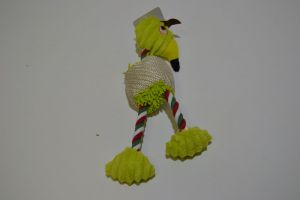 Hračka pro psy - plyšový pták 25 cm + provaz A98802 PRC