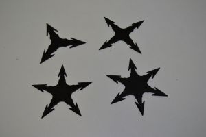 Hvězdice - šuriken - 4ks, ninjitsu