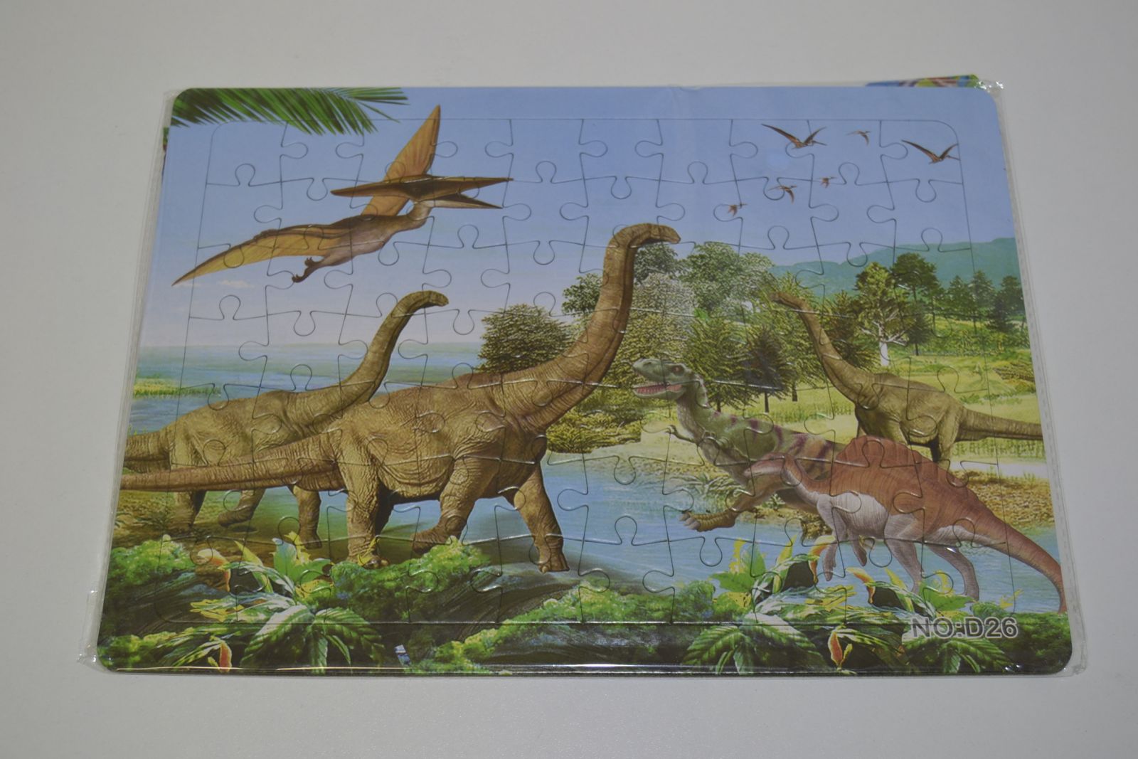 PUZZLE 70 DÍLKŮ - Dinosauři a pterodaktyl D26 PRC