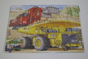 PUZZLE 70 DÍLKŮ - Důlní stroje D23