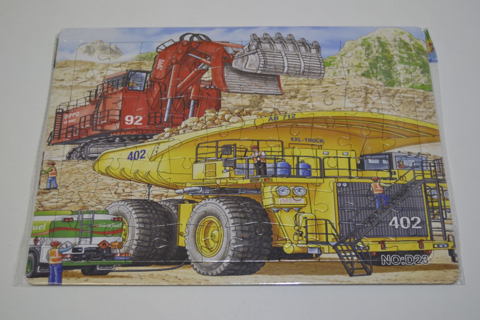 PUZZLE 70 DÍLKŮ - Důlní stroje D23 PRC