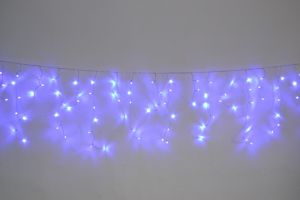 Vánoční osvětlení - venkovní závěs 5 metrů modrý