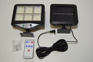 Venkovní solární reflektor s čidlem a dálkovým ovládáním BK - 128 PRC