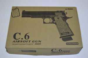 Kovová kuličkovka C 6, kuličková pistole, BB air sport gun