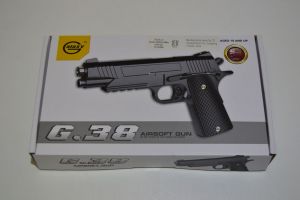 Kovová kuličkovka G38 - BB 6 mm - kuličková pistole, airsoft