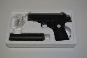 Kovová kuličkovka s tlumičem G2A - BB 6 mm - kuličková pistole airsoft