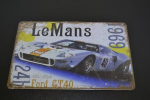 Plechová reklamní cedule 20 x 30 cm, Le Mans 1969 015