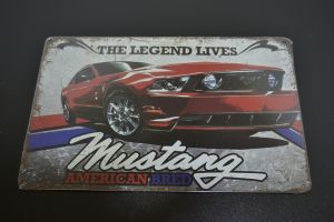 Plechová reklamní cedule 20 x 30 cm, Mustang 010