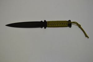 Vrhací nůž - dýka 26cm, obalená rukojeť
